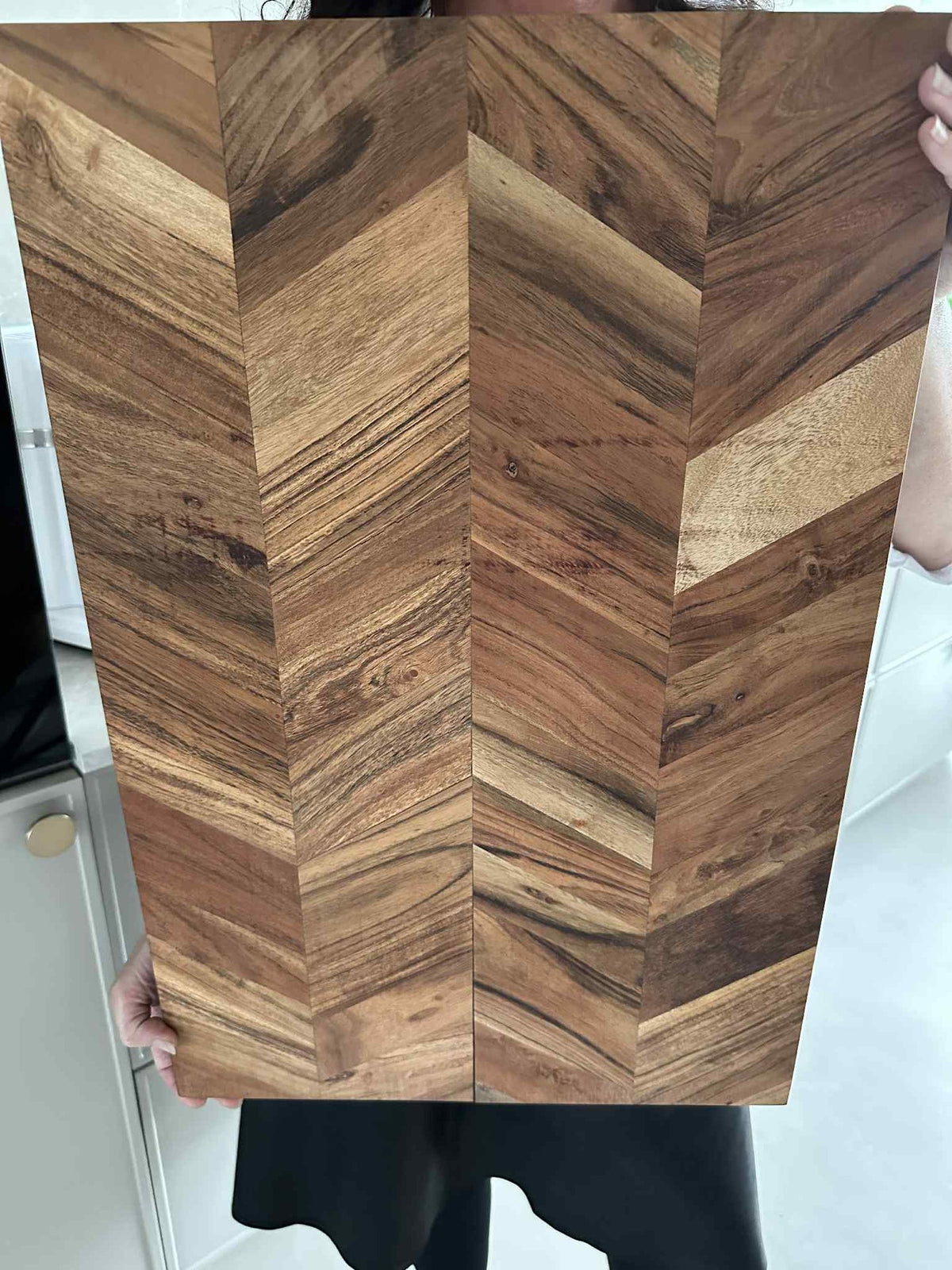Schneidebrett Fischgrät 60x40 - 2. Sortierung