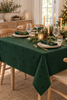 Weihnachtstischdecke Jacquard - Grün 240 cm