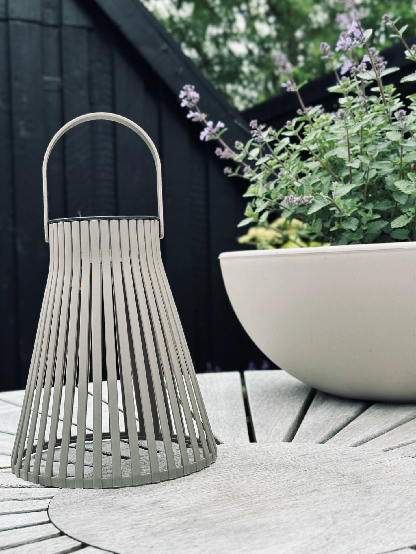 Laterne mit Solarzellen 18 cm - verschiedene Farboptionen