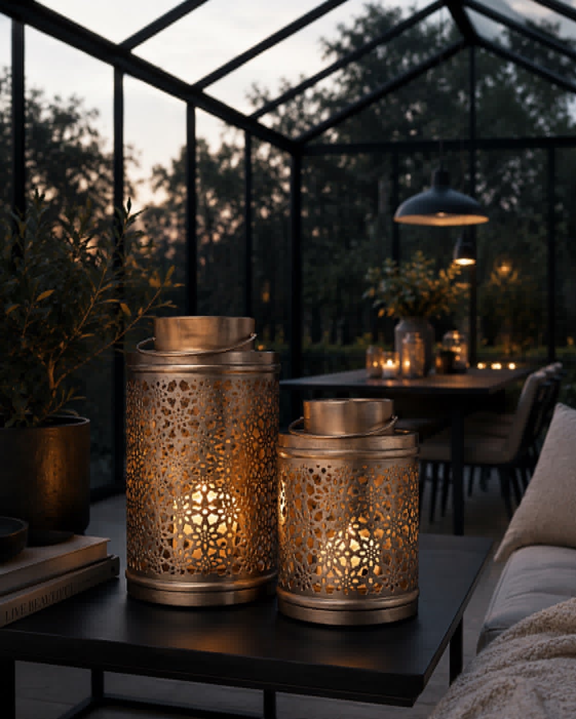 Laterne GOLDEN - Verschiedene Größen