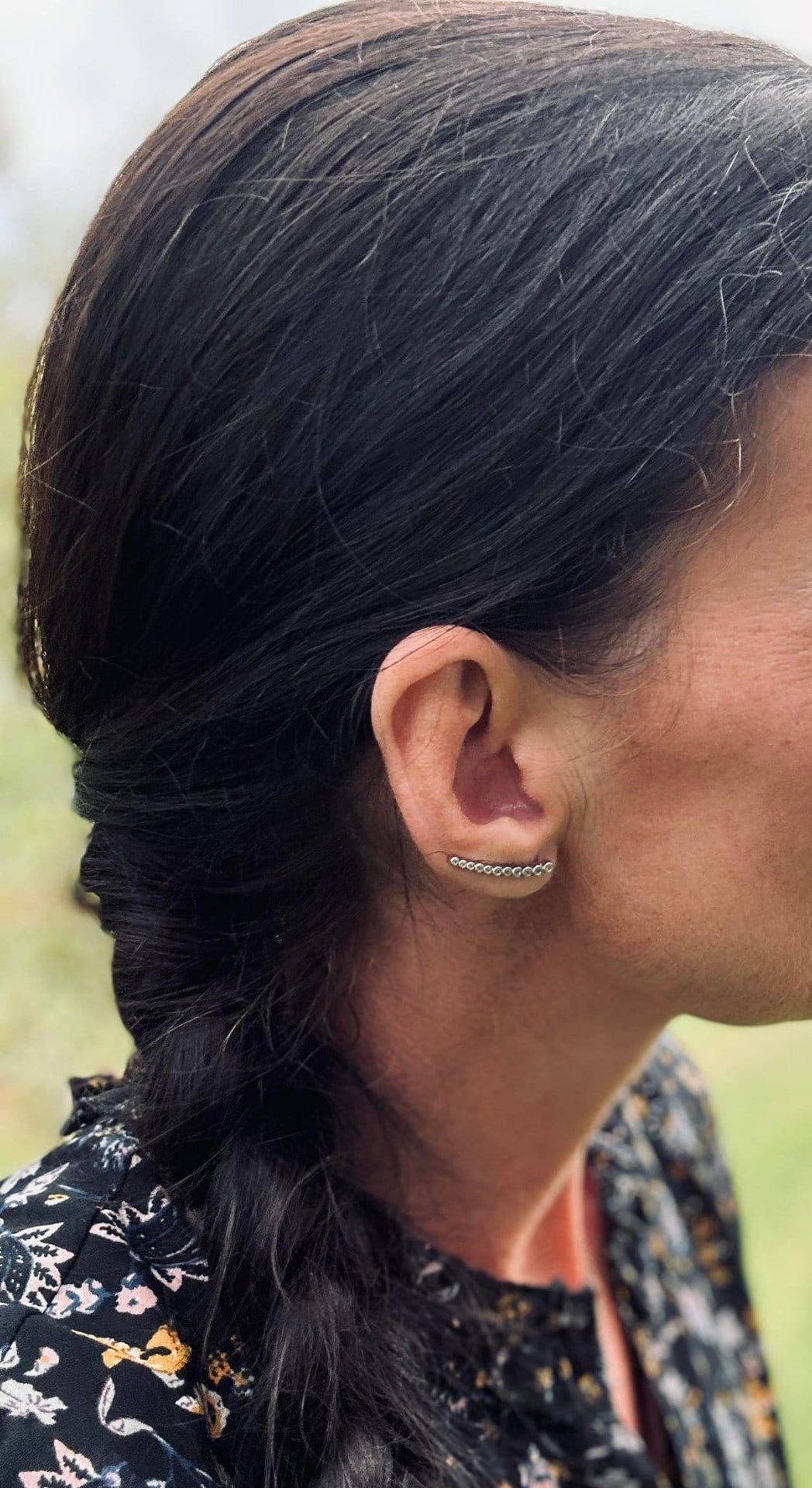 Earclimber Laura Venstre - Sterling Silver - VIAMAJA.DK