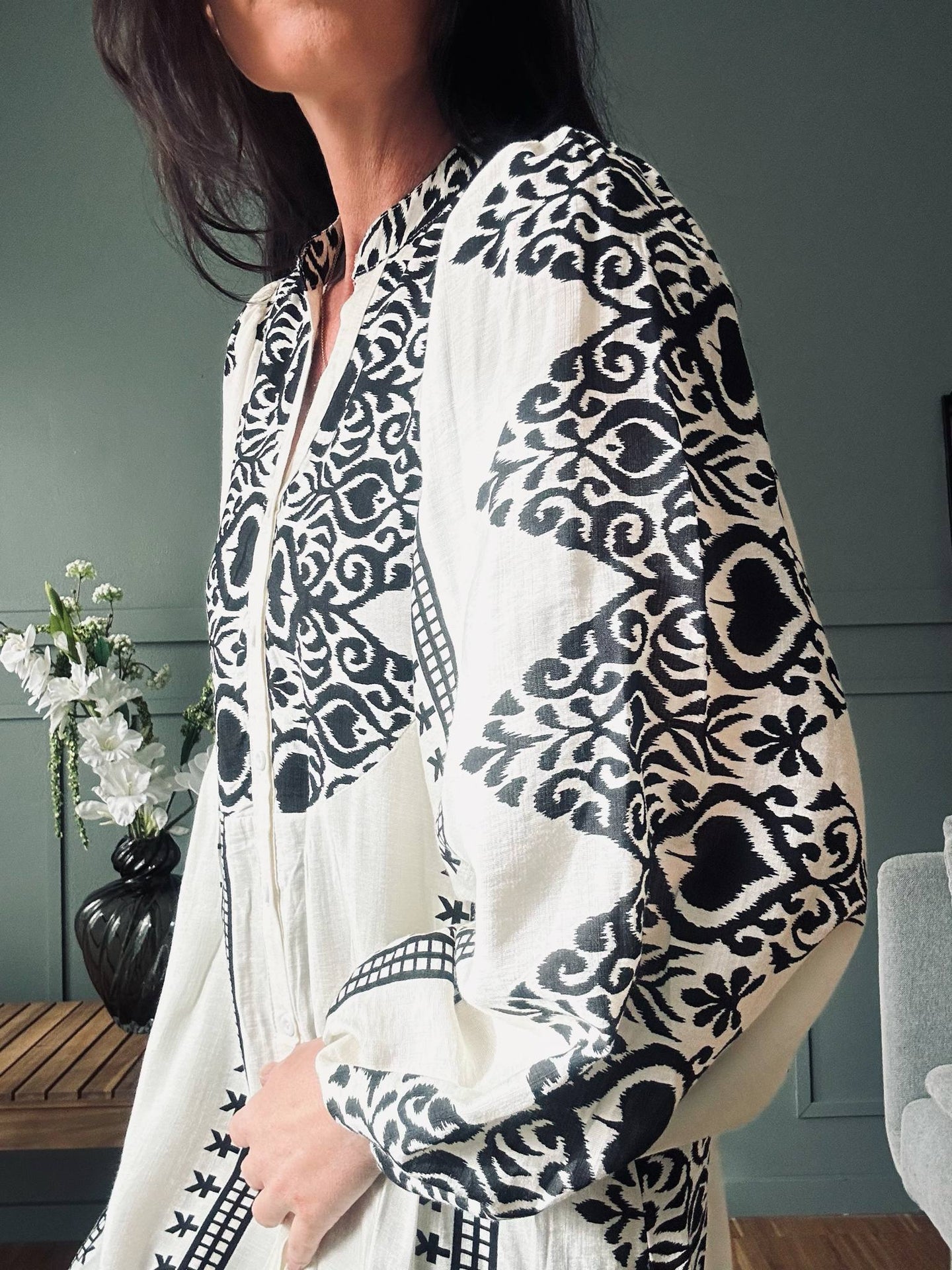Kleid Beige - Boheme Baumwolle
