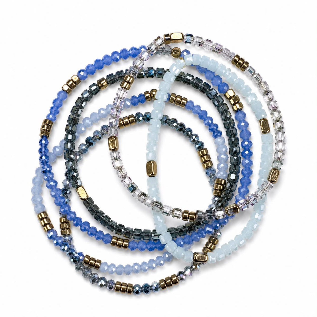 Armband Merle – Blau-Mix 1 Stk.