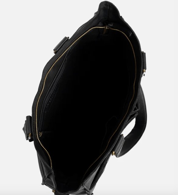 Elegant arbejdstaske / shopper - Sort - VIAMAJA.DK