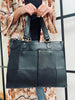 Elegante Arbeitstasche / Shopper - Schwarz