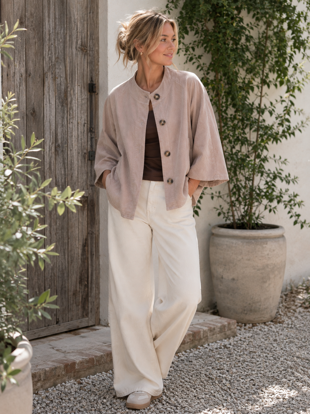 Jacke Jessamy - Tortora Babycord