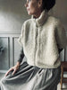 Teddy-Weste Beige