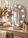 Hollywood Make-up-Spiegel mit Licht - Ø 50 cm