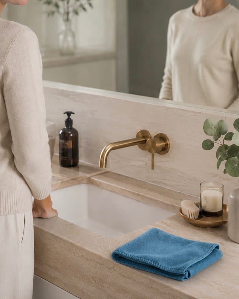Mikrofasertuch Anti dust - Perfekt für Glas und Spiegel
