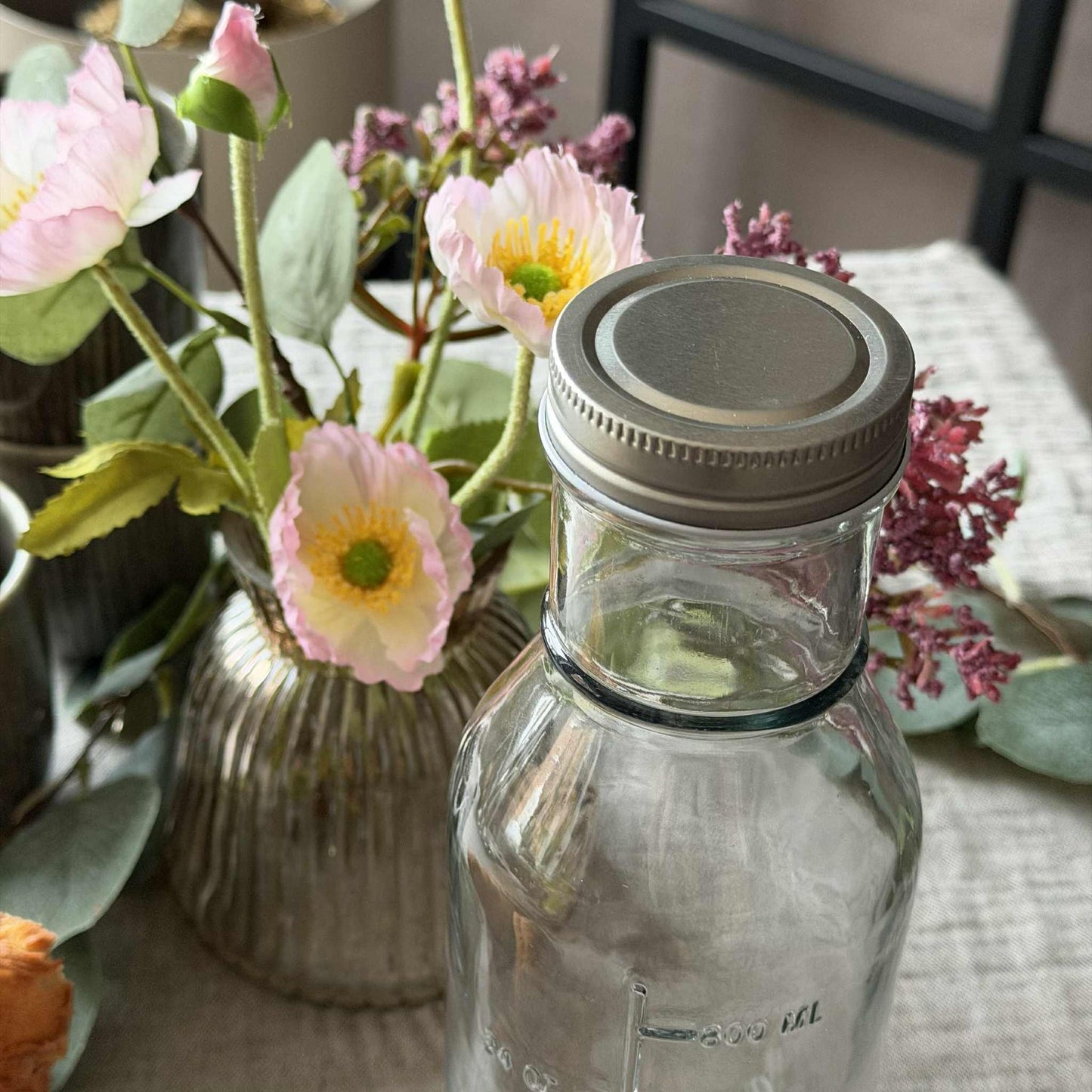 Glasflasche mit Messskala - 1000 ml