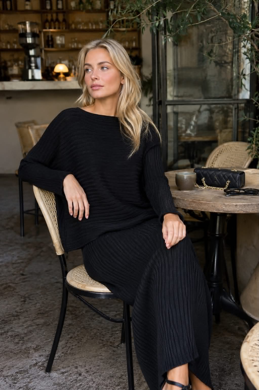 Strickset Clara Black