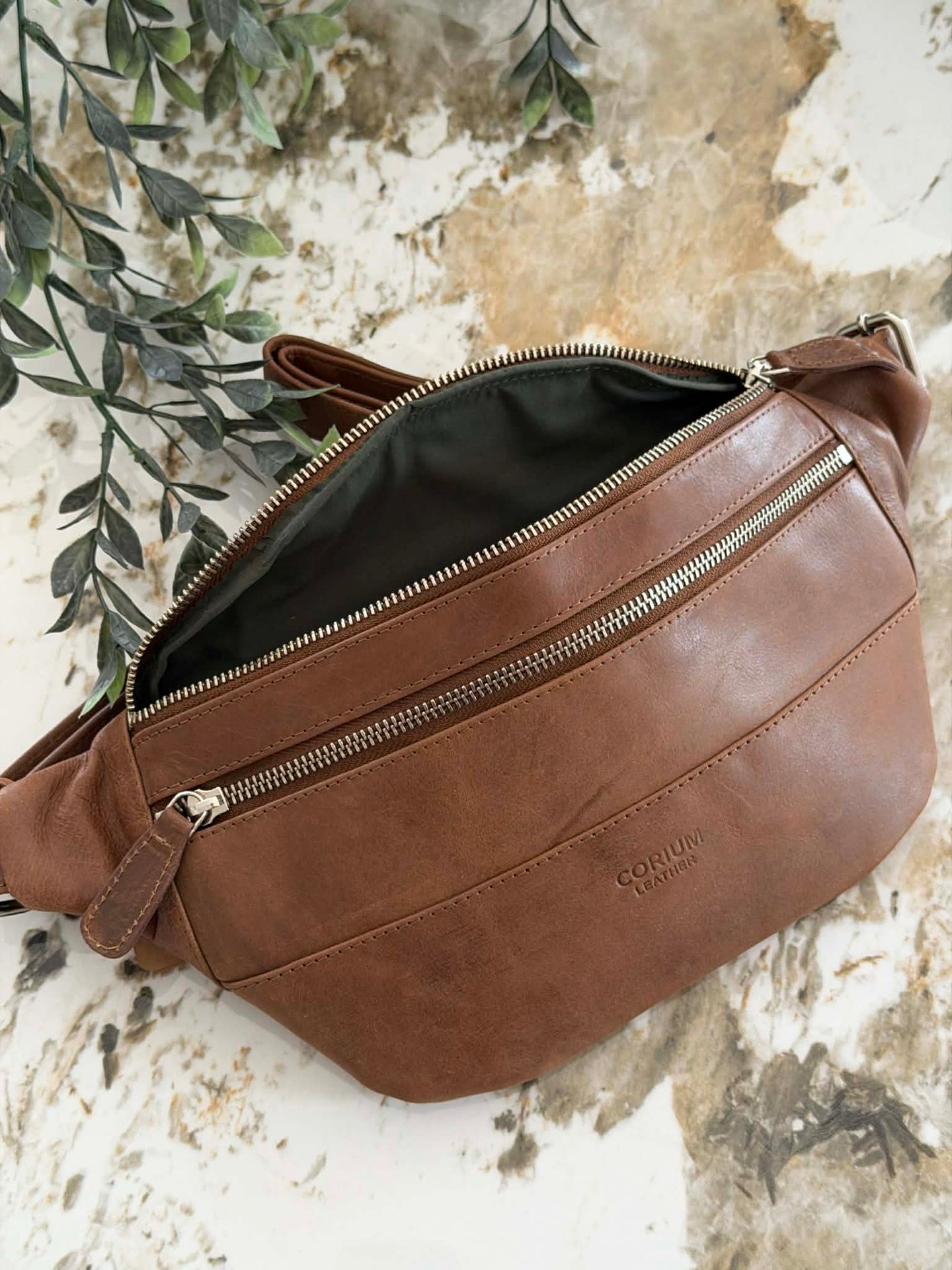 Gürteltasche - Vintage Cognac