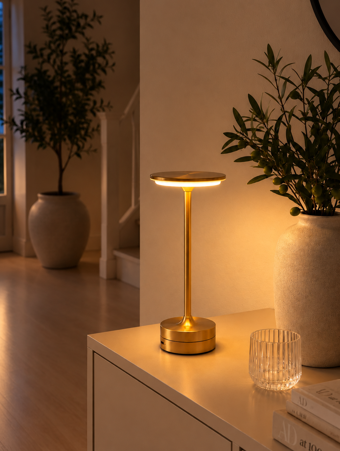 LED-Tischlampe wiederaufladbar – Lux Golden