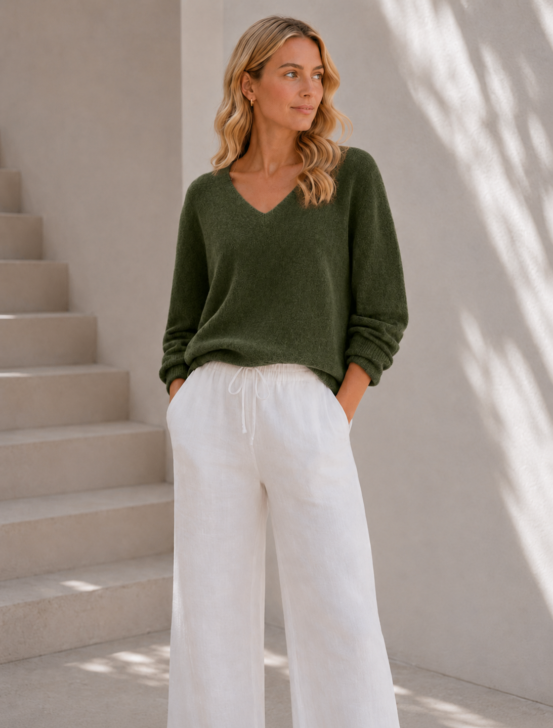 Bluse Dagmar super weiche Qualität – Army