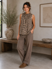Bluse-Top Lucina - Leo camello