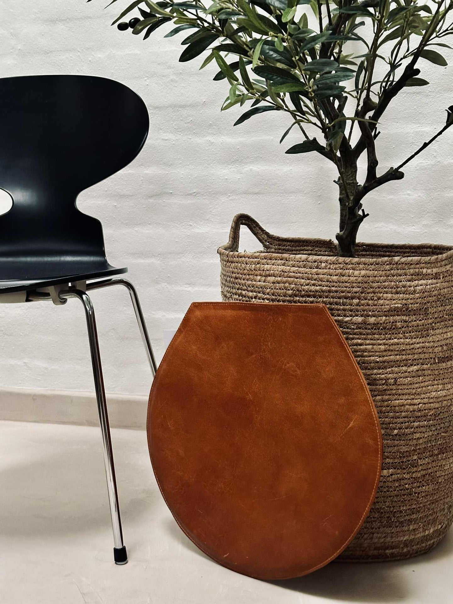 Lederkissen Cognac - Modell 7