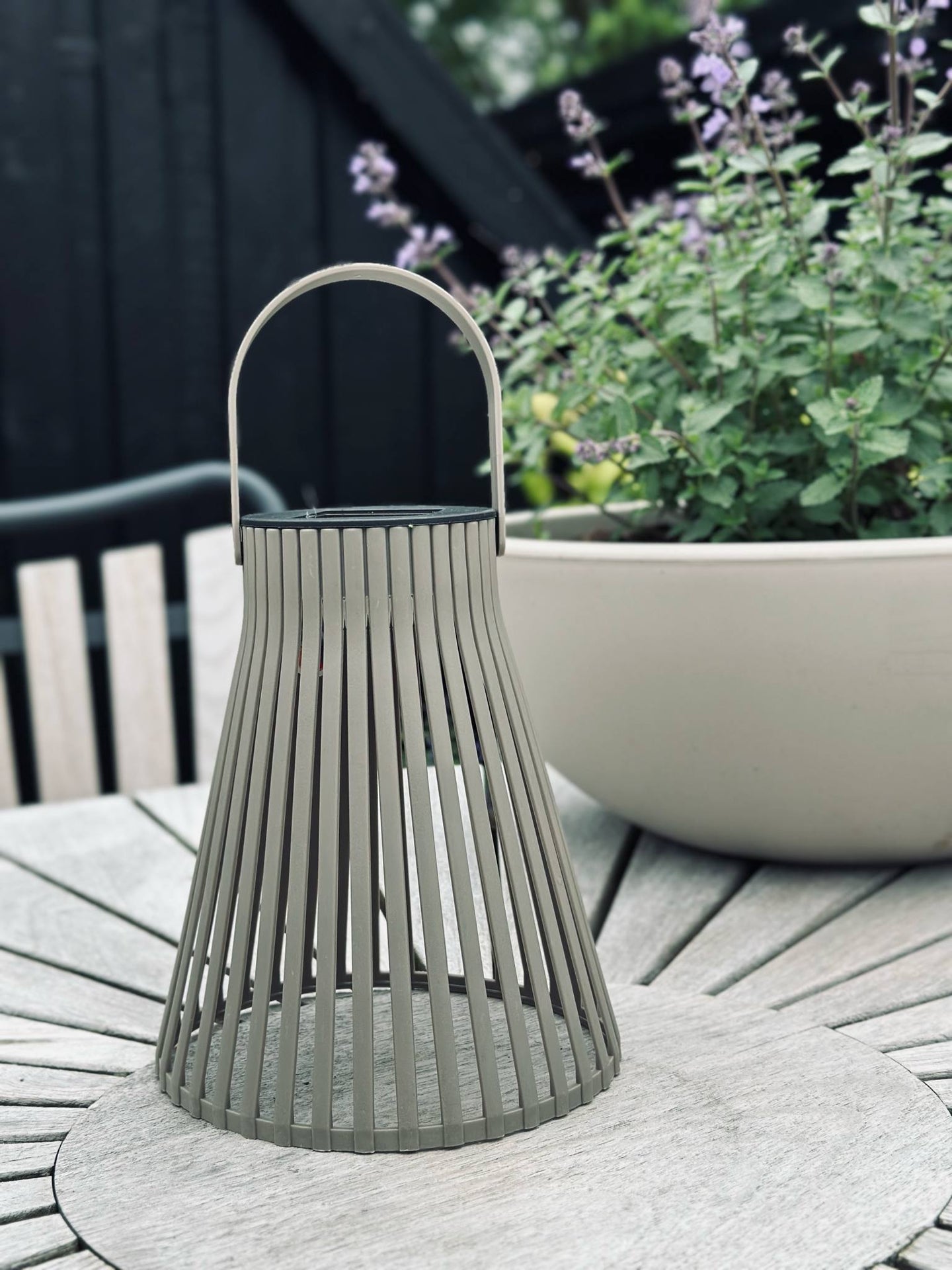 Laterne mit Solarzellen 18 cm - verschiedene Farboptionen