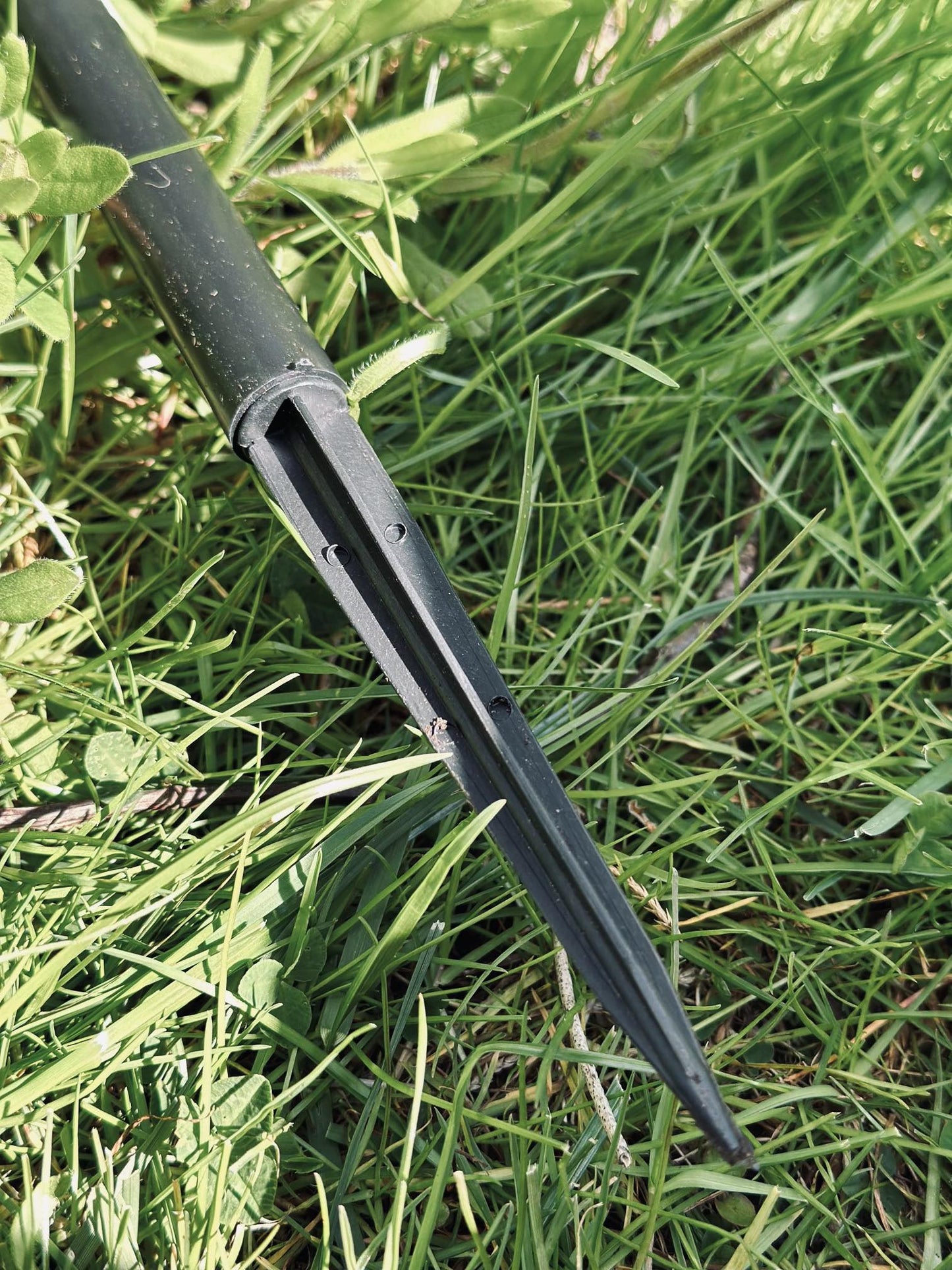 Fakkel med solceller - Glaskugler black mini - VIAMAJA