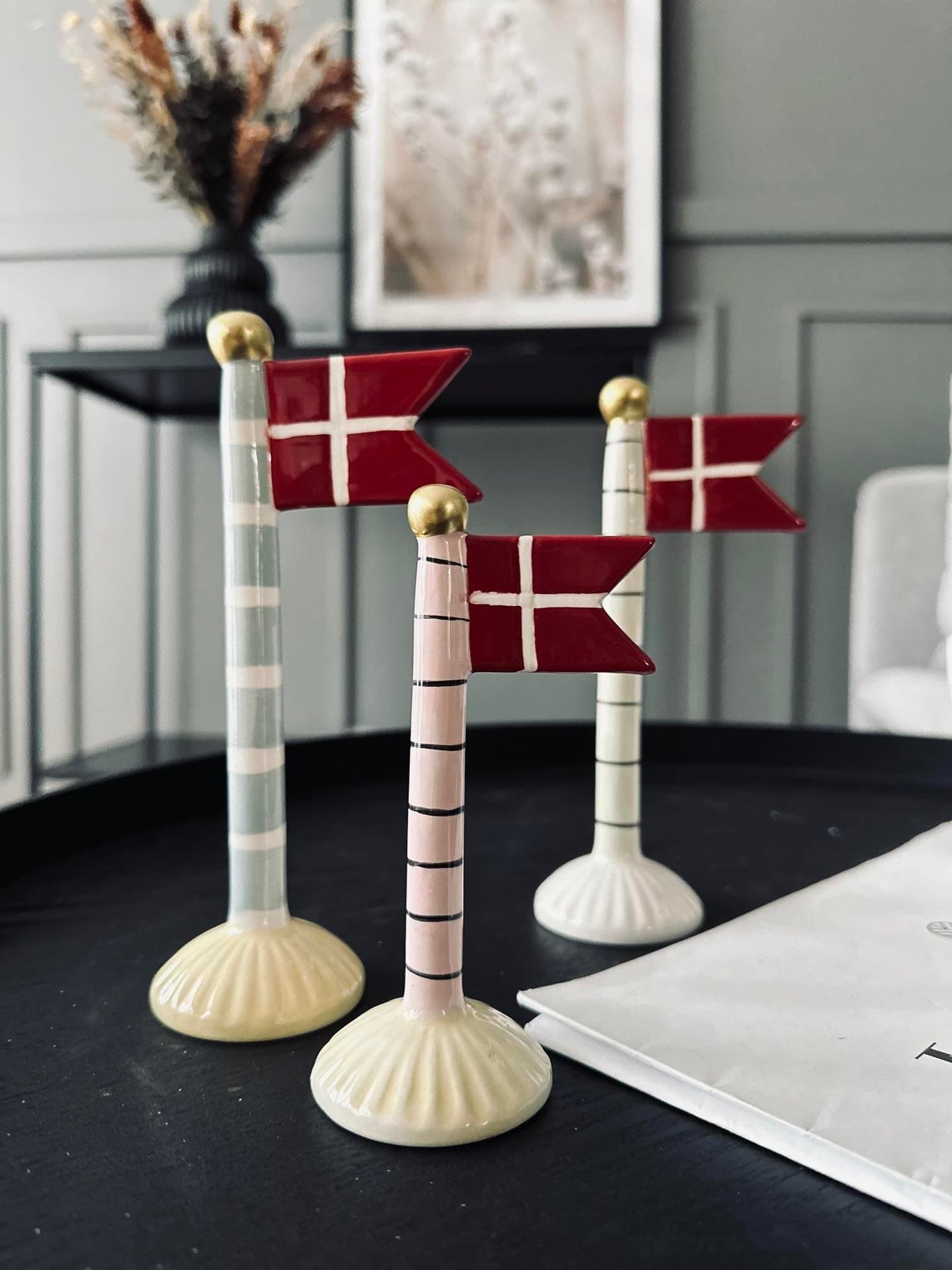 Flag keramik - Mix H 14cm - VIAMAJA.DK
