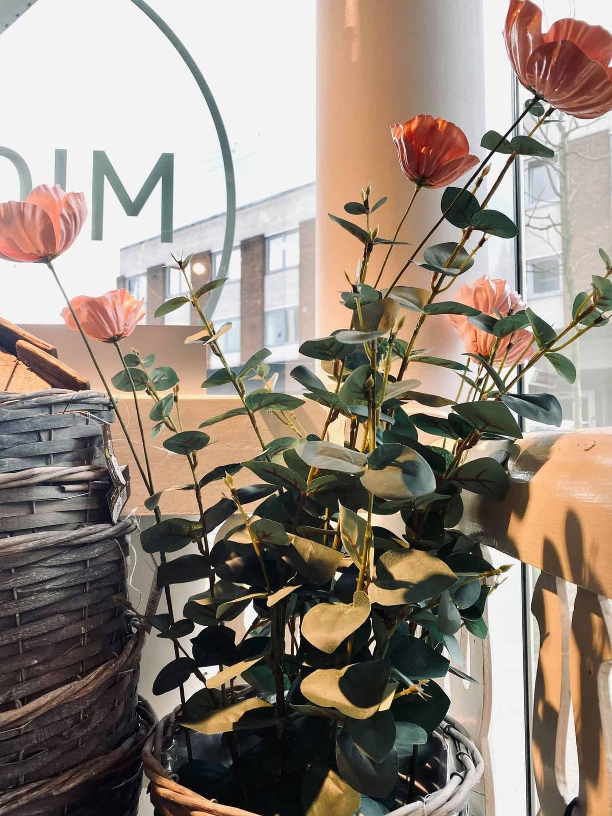 Folie-blomst med 2 hoveder - Lys Rosa - VIAMAJA.DK