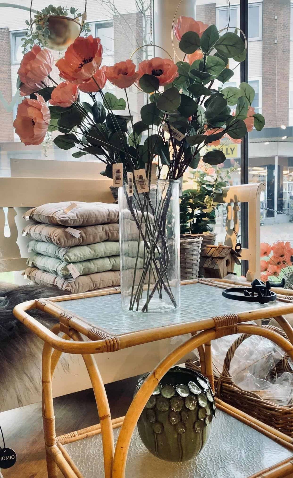 Folie-blomst med 2 hoveder – Mørk Rosa - VIAMAJA.DK
