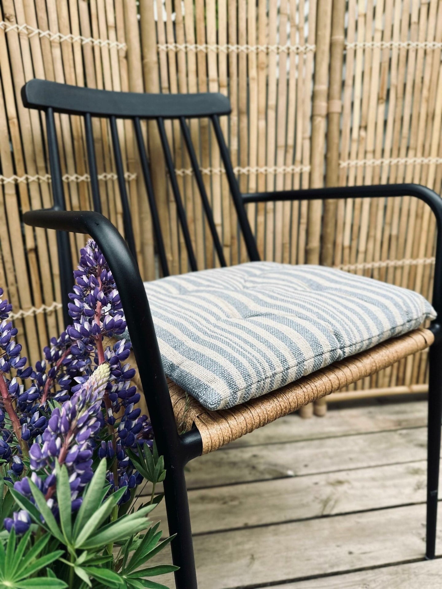 Futon 40×40 SKAGEN blå/natur - VIAMAJA.DK