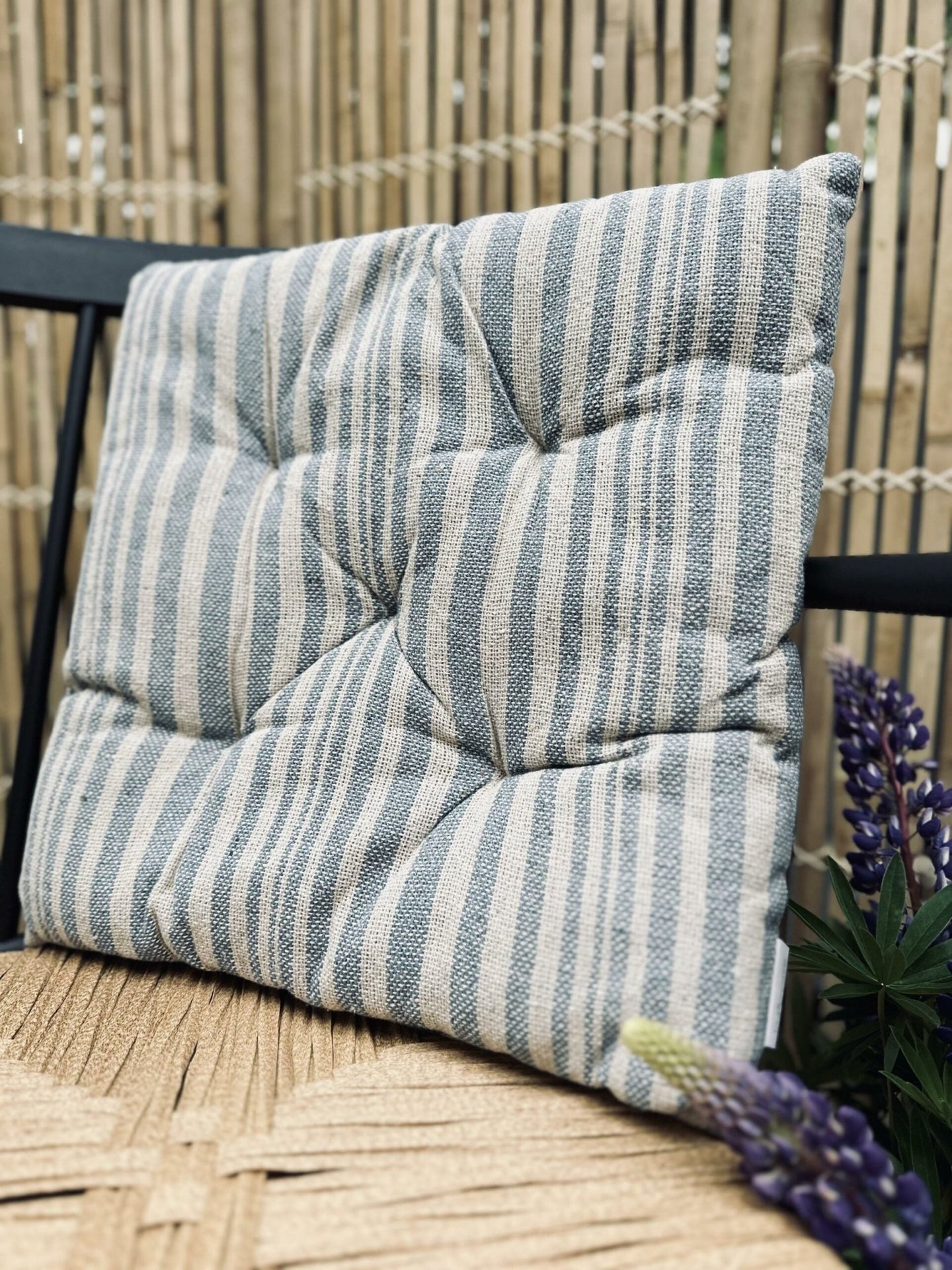 Futon 40×40 SKAGEN blå/natur - VIAMAJA.DK