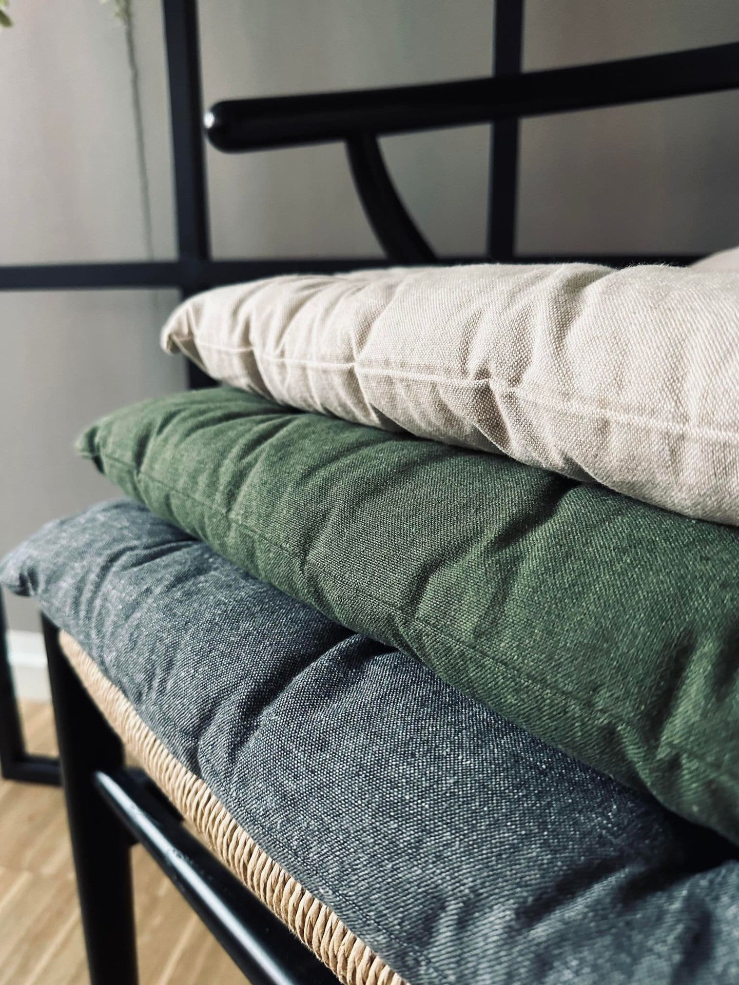 Futon 40x40 Grøn bomuld - VIAMAJA.DK
