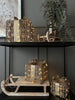 Geschenkset mit LED-Lichtern 3 St. - Gold