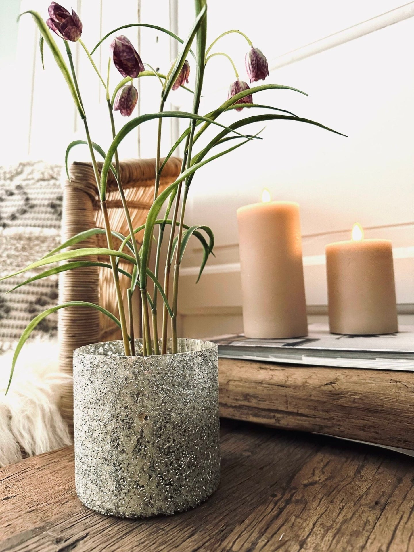 Glas til fyrfadslys eller blomster - VIAMAJA.DK