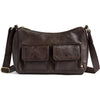 Schultertasche Golden Chic - Coffee