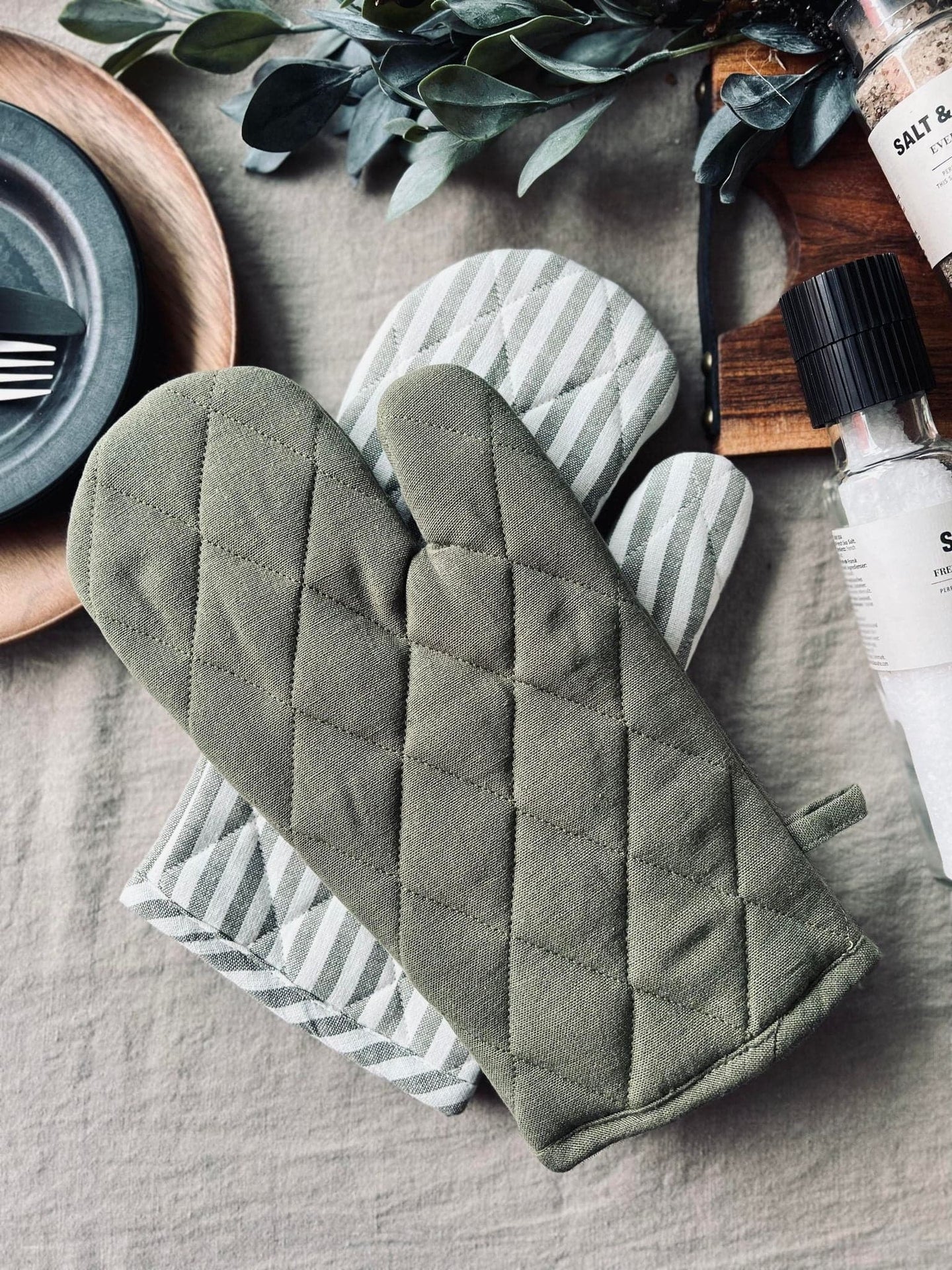 Grillhandske - Quilt Salvie - VIAMAJA.DK