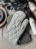 Grillhandschuh - Quilt Salbei Streifen