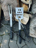 Grillwerkzeuge mit schwarzem Griff – Set mit 3 Teilen
