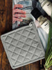 Topflappen Grau