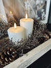 Girlande mit Glitzer - 150 cm Braun