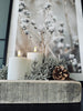 Girlande mit Glitzer - 150 cm Silber