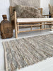 Teppich aus geflochtenem Leder - 70x140 cm Helle Naturtöne