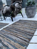 Teppich aus geflochtenem Leder - 60x90cm