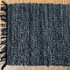 Fußteppich aus geflochtenem Leder – 60x90 cm