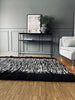 Teppich aus Lammfell - Schwarz/Braun