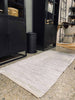 Teppich 70x140 aus Leder - Hellgrau