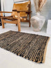 Teppich aus Fell und Jute / Badematte – 60x90cm