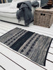 Teppich aus Leder – Schwarzes Muster – 60x90 cm