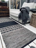 Teppich aus Leder - Schwarzes Muster - 70x200 cm