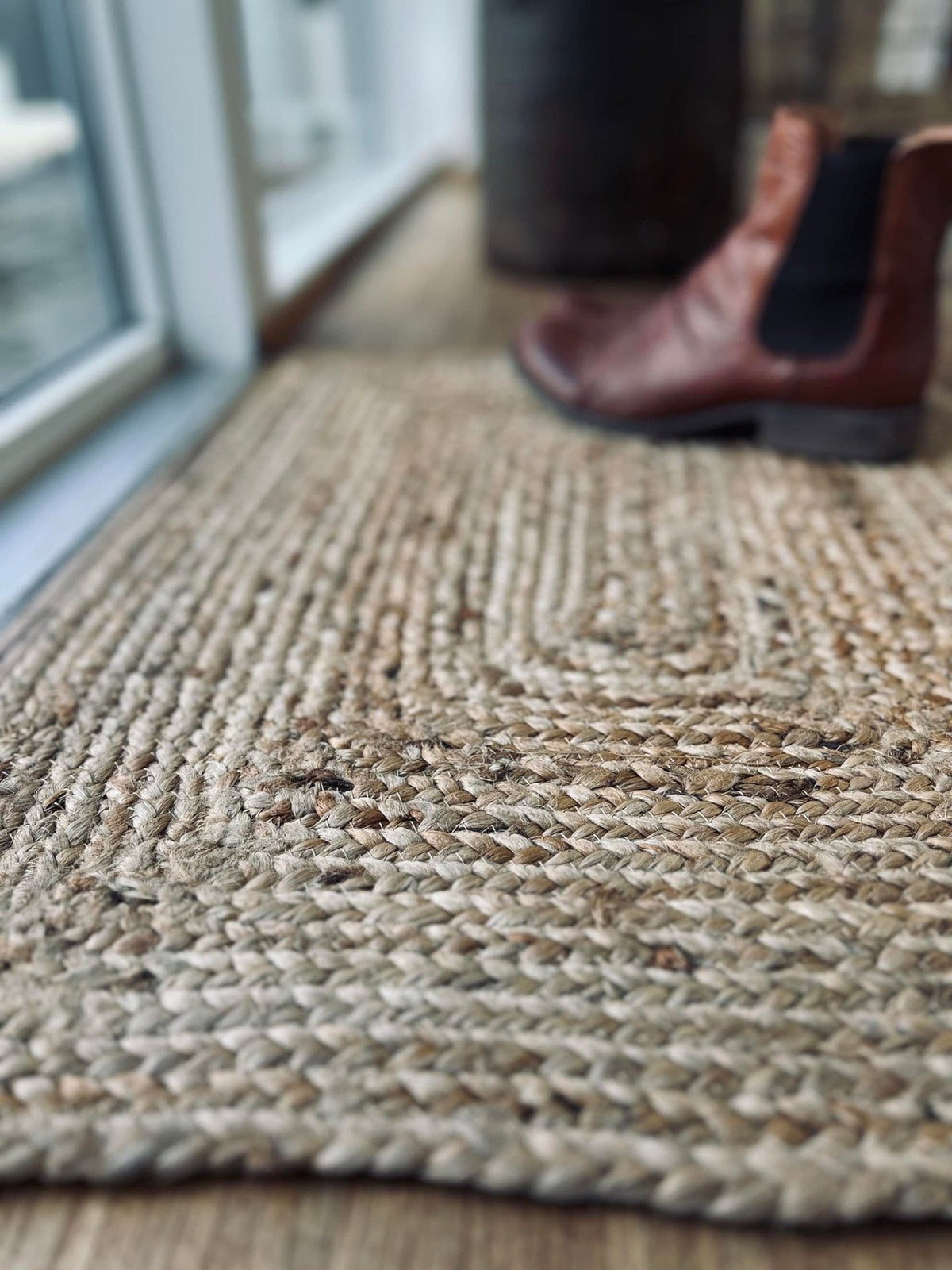 Gulvtæppe jute – 50x70cm - VIAMAJA.DK