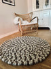 Teppich mit Dots – Naturmix mit Grau 90 cm