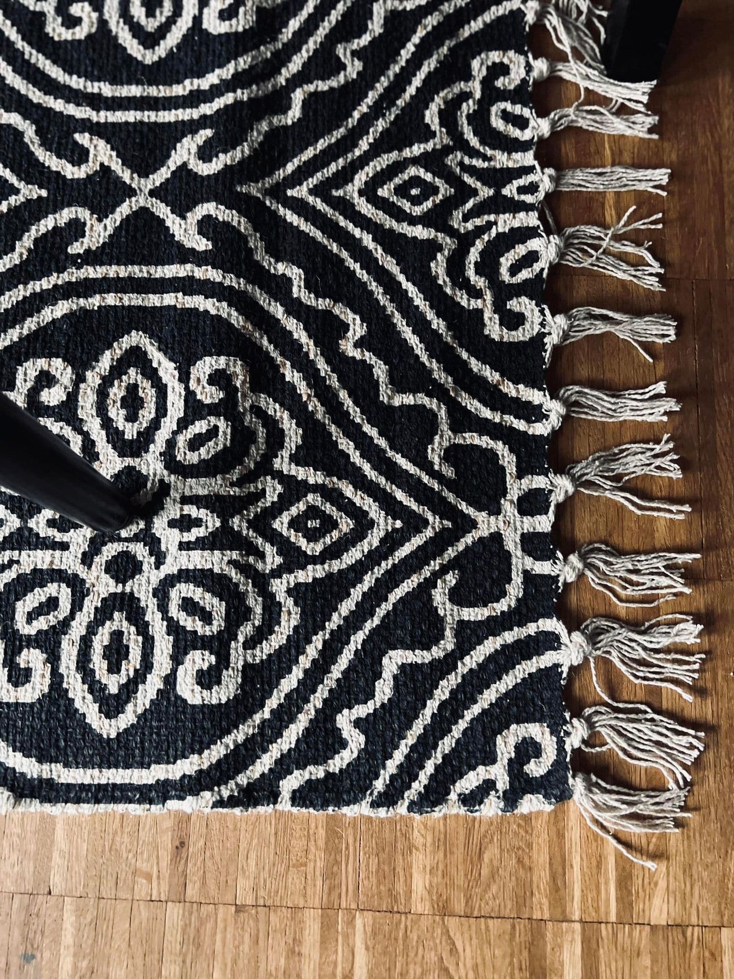 Gulvtæppe / måtte - Black boheme 60x90 - VIAMAJA.DK