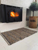 Teppich aus Leder und Jute - Beige 60x90 cm