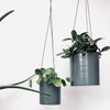 Hängeblumentopf - Graues Metall - Klein